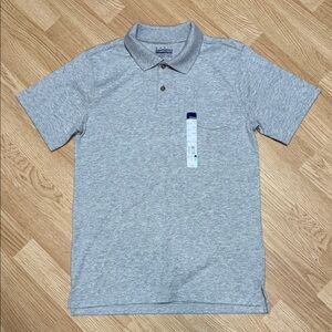 Basic Editions Kids' Heather Gray Polo Shirt. Casual Everyday